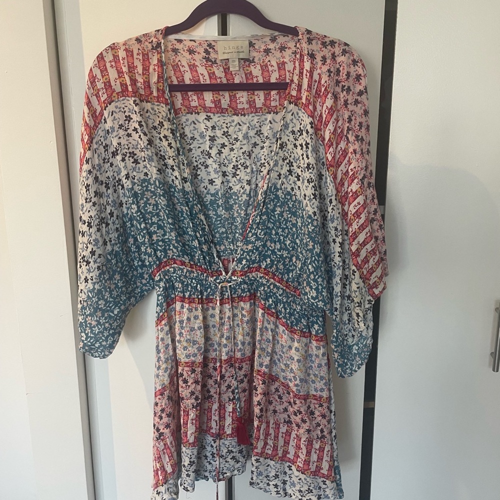 Hinge Multicolor Bohemian Women's Tunic